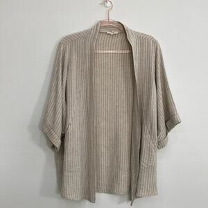 Easel Rayon Blend Cardigan Neutral Tan Women's Small
